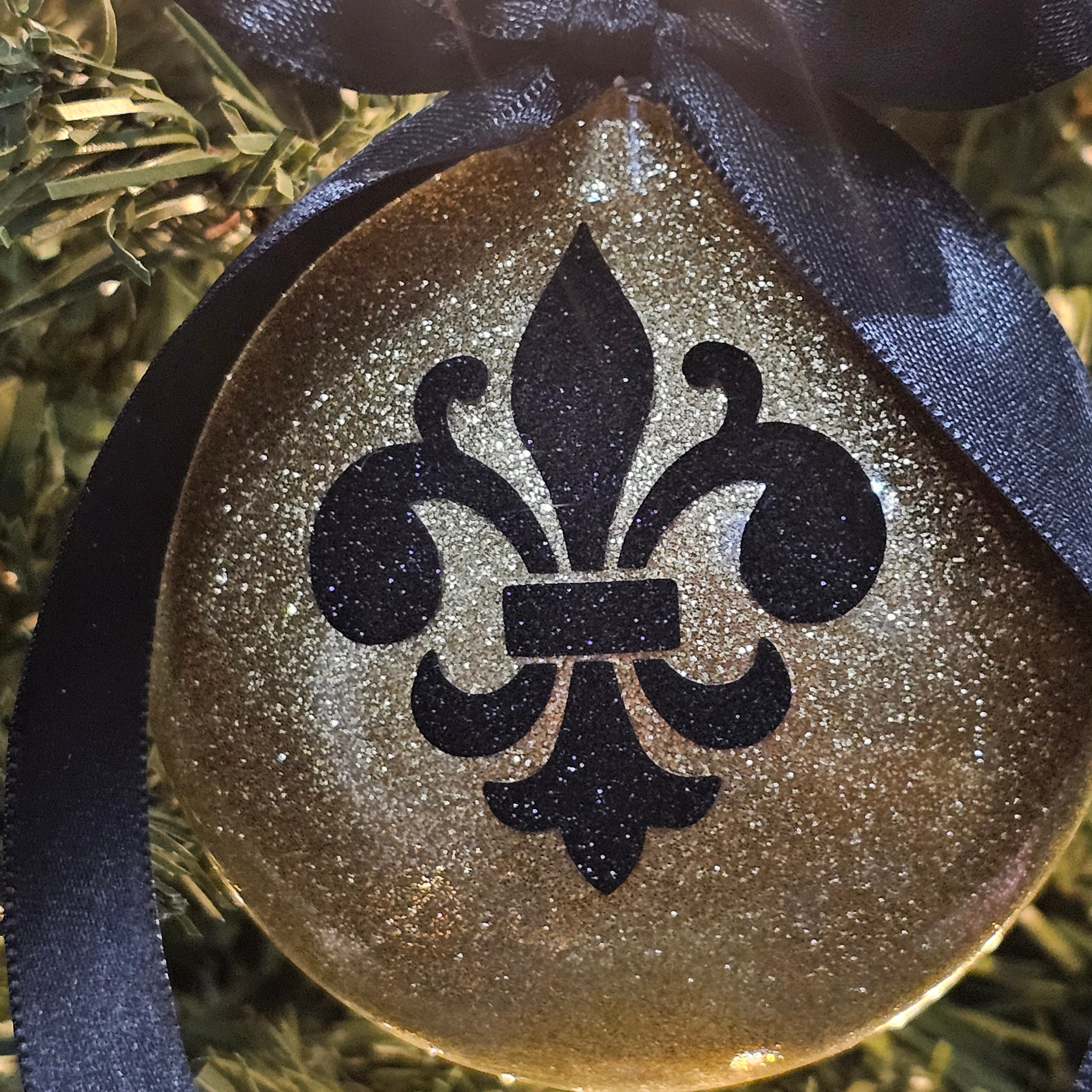 Fleur De Lis Christmas Ornaments 