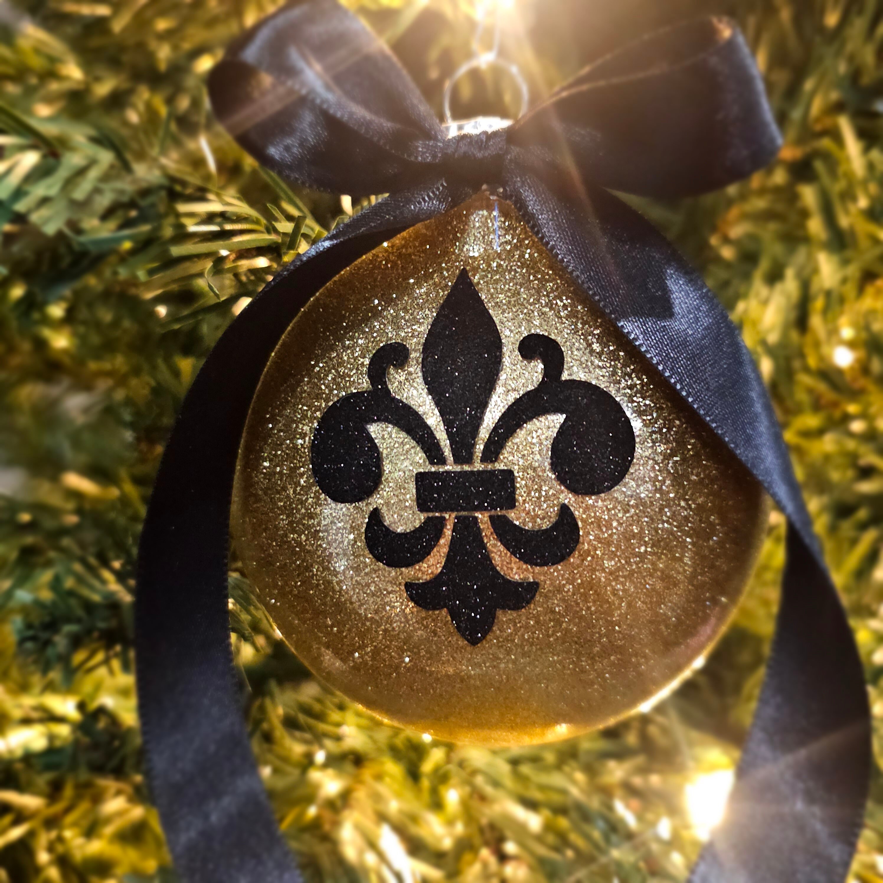 Fleur De Lis Christmas Ornaments 
