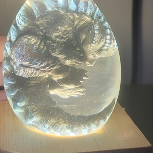 Baby Godzilla egg lamp