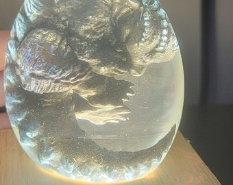 Baby Godzilla egg lamp