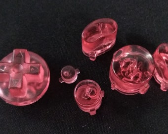 Resin gamecube controllers Clear Red