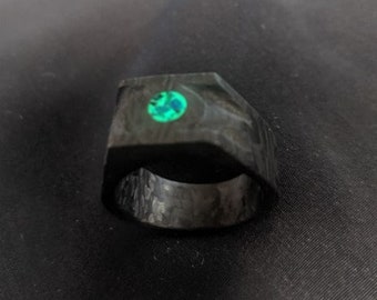 Green Lantern Carbon fiber ring