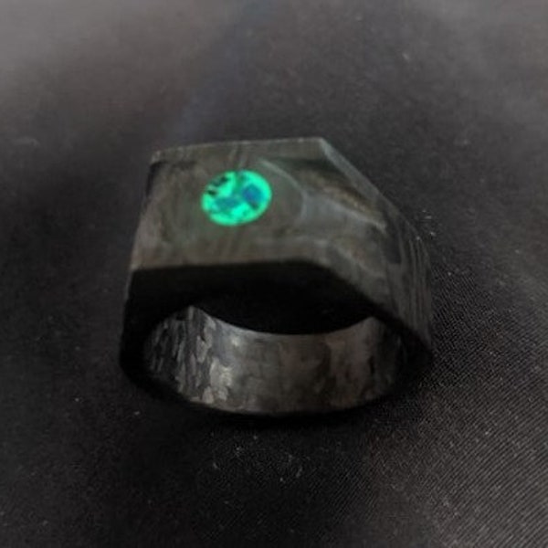Green Lantern Carbon fiber ring