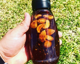 Garlic Infused Raw Honey 12oz
