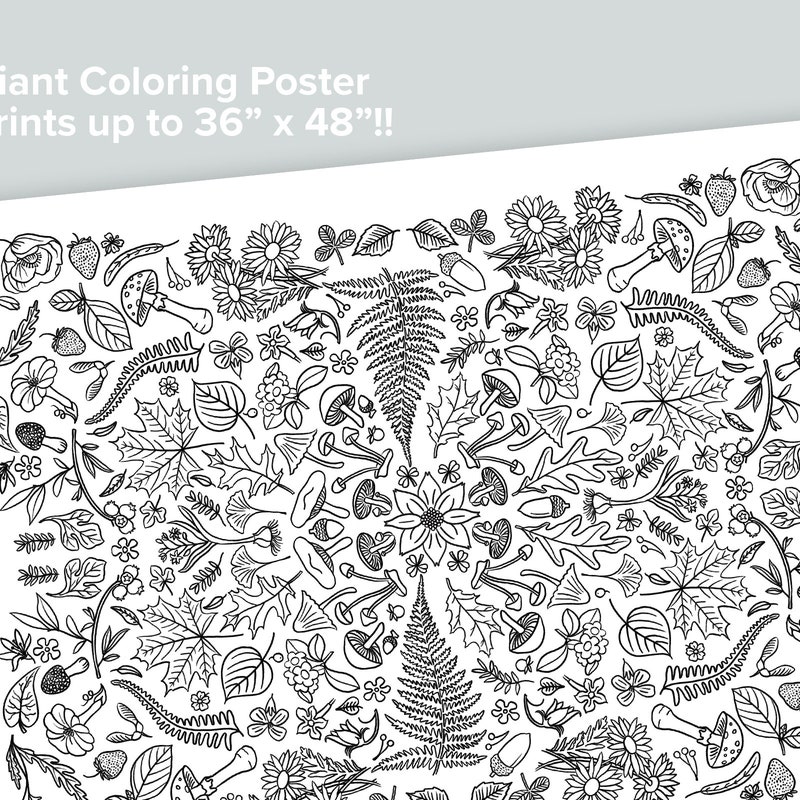 Coloring Poster Printable - Etsy