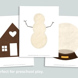 Preschool Holiday Dough Mat Printable | Christmas Activity | Nature ...