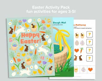 Easter Activity Pack | Homeschool Printables | Preschool Kindergarten Busy Book Activity Pages