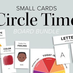 Preschool Circle Time Board Bundle | Printable DIY Learning Wall | Homeschool Pre School Toddler Printables | Calendar ABC 123 Weather