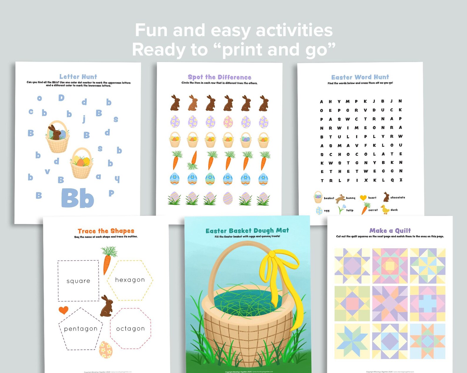 Easter Activity Pack | Homeschool Printables | Preschool Kindergarten ...