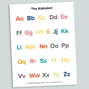 ABC Activity Pages Printable Alphabet Match Quiet Busy Book - Etsy