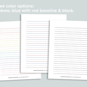 Lined School Paper Draw and Write Pages Printable | Kindergarten ...