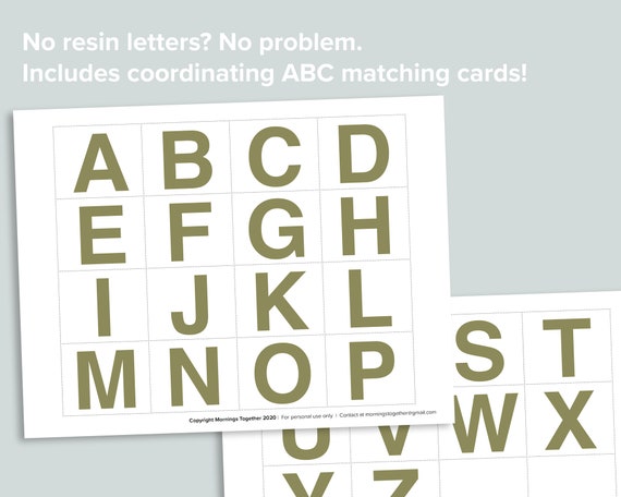 FREE list: 200+ Materials for Preschool Letter Activities and Collages