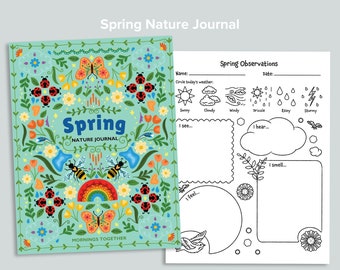 Frühling Natur Journal Buch Set | Homeschool Printables | Charlotte Mason Ressource