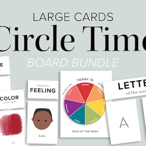 Preschool Circle Time Board Bundle | Printable DIY Learning Wall | Homeschool Pre School Toddler Printables | Calendar ABC 123 Weather