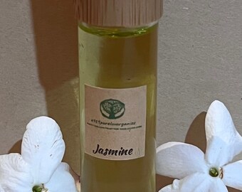 Jasmine Essential Oil Roller, Aromatherapy Roll On, Essential Oil Perfume, Eco Friendly Gift, Bamboo & Glass Essential Oil Roller