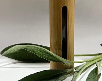 Bamboo Essential Oil Roller: Natural Aromatherapy Scents • Stocking Stuffer • Gift • Christmas •