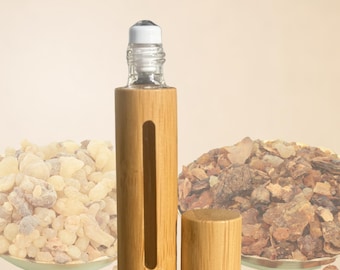 Frankincense & Myrrh Essential Oil Roller: Aromatherapy Perfume • Stocking Stuffer • Christmas Gift • On the go Aromatherapy