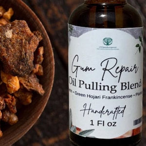 Gum Repair Essential Oil Blend, Vegan , Eco Friendly Glass, Myrrh, Neem, Frankincense and more!