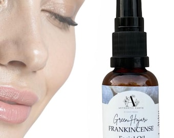 Green Hojari Frankincense Facial Oil • BOSWELLIC Acid • Gentle on all Skin Types • Quick Absorption • Moisture Locking • Healthy Glow