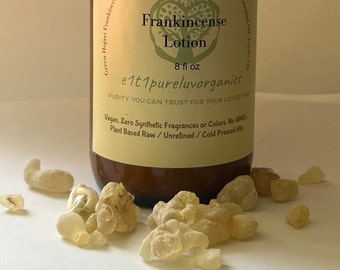 Frankincense Lotion with Frankincense Essential Oil, Green Hojari Sacred Frankincense, Fresh Aloe, Jojoba Oil  & more