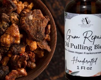 Mezcla de aceites esenciales para el cuidado de las encías • Enjuague bucal con aceite • Mirra • Neem • MISMO PRODUCTO, nuevo nombre • Las reseñas ahora se encuentran en la sección de reseñas de la tienda debido al cambio de nombre •