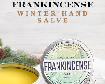 Winter Frankincense Hand Balm • Green Hojari Frankincense • Vegan • Dry Skin • Stocking Stuffer •  Essential Oils • Vegan