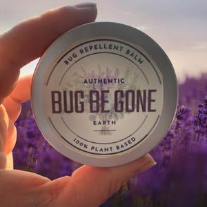 DEET Free Bug Repellent Salve: Vegan Kids Bug Rub • 2oz • Smells like Lavender LemonGrass Vanilla