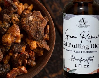 Gum Repair Essential Oil Blend & NEW Gum Repair Herbal Infusion : Concentrated Oil Pulling Blend