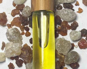 Frankincense & Myrrh Essential Oil Roller , Myrrh and Frankincense Perfume Roller, Zero Fragrance Oils only Essential Oils