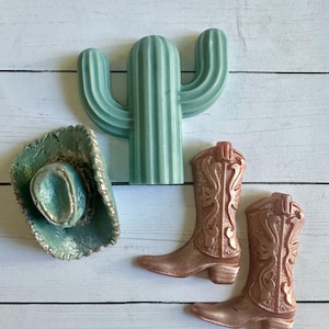 Mini Cowgirl Hat, and boots Soap - Cactus Soap - Cowboy Gift - Cowgirl  Wedding Favor - Country Shower Favor - Country Party Favor