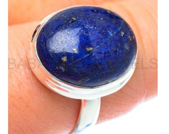 Lapis Lazuli Ring, 925 Sterling Silver, Simple Ring, Statement Ring, Unisex Ring, Daily Wear Ring, Healing Gemstone, Dainty Ring, For Women