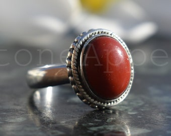 Beautiful Coral Ring, Red Coral Silver Ring, Women Ring, Occasion Ring, Filigree Ring, Pure Silver, Stone Ring, New Year Gift, Christmas