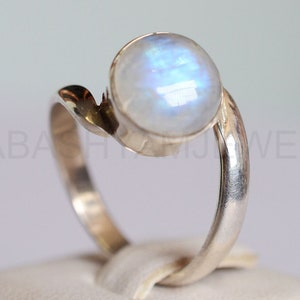 Moonstone Ring, 925 Sterling Silver, Engagement Ring, Designer Ring, Hippie Jewelry, Handmade Ring, Proposal Ring, Made For Her, Gift Ring
