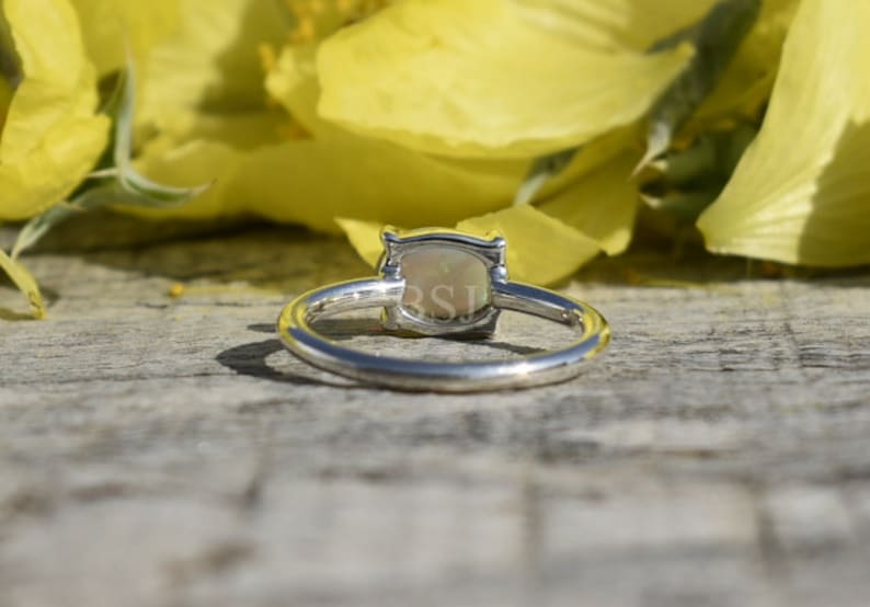 Ring Statement Ring Boho Ring Opal Jewelry Oval Stone Ring Ethiopian Opal Ring,Silver Ring Handmade ring Heavy Ring