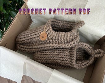 Make Your Own Cozy Slippers with this Crochet Pattern PDF