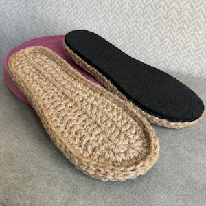 Handmade Rubber & Jute Shoe Soles: DIY Craft Supplies