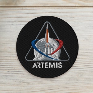 NASA Artemis badge — embroidered patch, space patches, nasa patch, retro patch, vintage patch