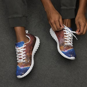 JWST Cosmic Cliffs. Carina Nebula (James Webb/JWST) — Unisex athletic shoes. Space poster, science poster, space art, jwst picture