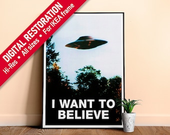 I Want To Believe X Files Poster 24x36"