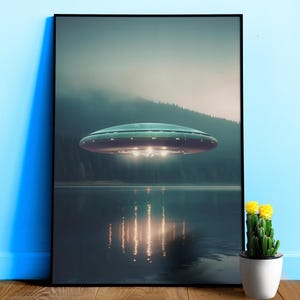 The Truth is Out There / The X-Files photo of UFO, 1980s — sci-fi poster, movie art, I want to believe poster, space print,aliens wall decor