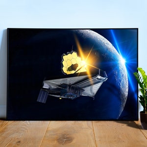 James Webb Space Telescope JWST NASA — space poster, science poster, space photo, space art