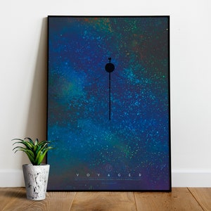 NASA Voyager 1, vintage space — space poster, science poster, aesthetic poster