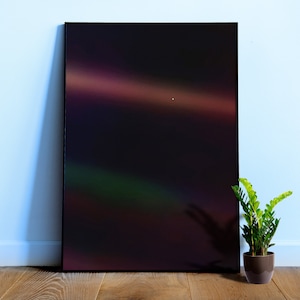 Manifesto Pale Blue Dot, NASA Voyager 1, 1990 (Carl Sagan) — Manifesto spaziale, manifesto scientifico, decorazione murale, manifesto fotografico, manifesto NASA