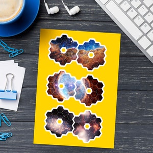James Webb Space Telescope. JWST First Deep Field — Space sticker, sticker pack,sticker sheet, vinyl sticker, phone sticker, laptop stickers