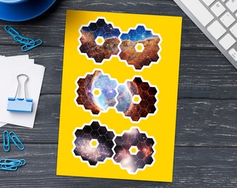 James Webb Space Telescope. JWST First Deep Field — Space sticker, sticker pack,sticker sheet, vinyl sticker, phone sticker, laptop stickers
