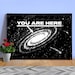 You are here, Milky Way galaxy poster
