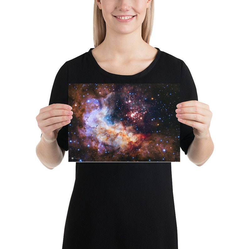 Photo Télescope Spatial Hubble – Westerlund 2 – NASA Hs-2015-12-a – Vintage Style