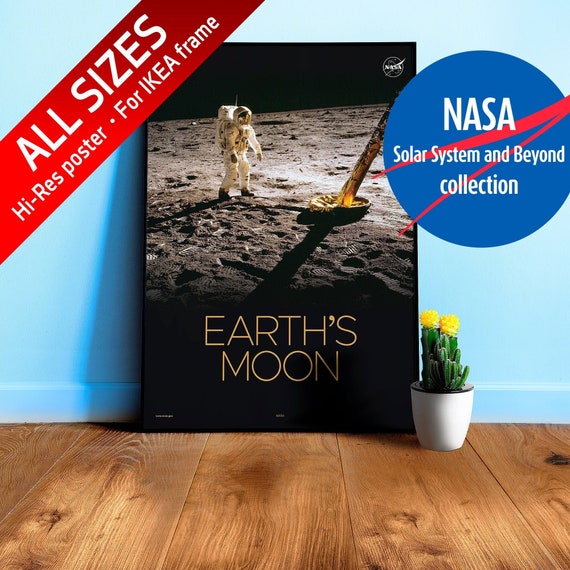 Earth's Moon, Apollo 11 [NASA: Solar System and Beyond] — space poster, science poster, classroom poster, space photo