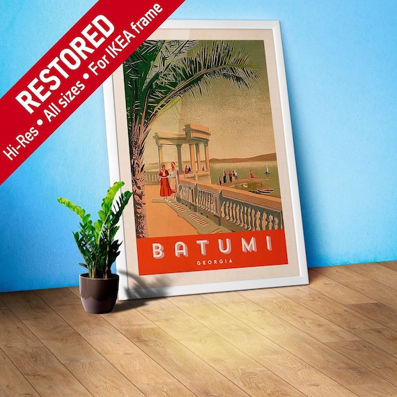 Batumi, Georgia/Sakartvelo/საქართველო, 1920s — retro travel poster, vintage travel art, retro travel wall art