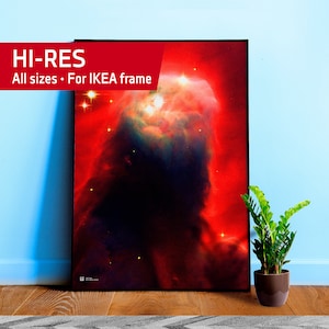 Cone Nebula, NGC 2264, NASA Hubble Space Telescope — space poster, science poster, space photo